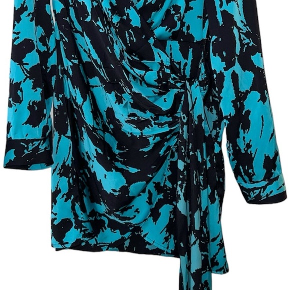 Etiquette-Long Sleeve Printed Button Down Dress - Picture 5 of 8